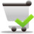 Shopping cart accept Icon